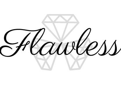 Black Logo of Internatioal Escort Agency Flawless Escorts